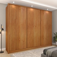 Guarda-Roupa Casal 6 Portas e 6 Gavetas em Cinamomo – Design Moderno e Espaçoso - imagem 1