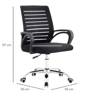 Cadeira de Escritório Giratória com Encosto em Malha Respirável - Design Moderno e Ergonômico - imagem 4