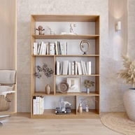 Estante para Livros Seattle 1800x1200cm - Design Moderno em Freijó | Yescasa - imagem 1