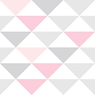 Papel de Parede Geométrico Triângulos Cinza e Rose: Transforme Sua Parede com Estilo Moderno - imagem 2