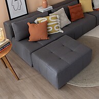 Puff Modular Soho Linho Grafite – Conforto e Estilo Moderno - imagem 2