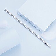 Pulseira Bamoer: Zircônia Quadrada para um Look Moderno - imagem 2