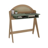 Escrivaninha com Nichos Carvalho/Menta - Design Moderno em MDF com Impressão Palha 3D - imagem 4