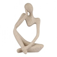 Mini Escultura em Resina Pensador Esquerda - Design Moderno e Elegante - imagem 4