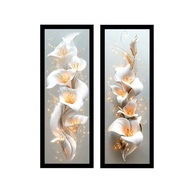 Kit 2 Quadros Decorativos com Vidro - Estilo Moderno para Sala, Quarto e Banheiro - imagem 3