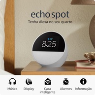 Echo Spot com Alexa: Despertador Inteligente com Som Vibrante e Design Moderno (Geração Recente) - imagem 2