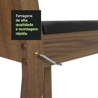 Kit com 4 Cadeiras Ergonômicas Madesa 4290 - Design Rustic/Preto para Ambientes Modernos - imagem 4