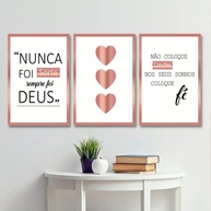 Quadros Decorativos Sala Frase Motivacional - Kit 3 Placas para Ambientes Modernos - imagem 3