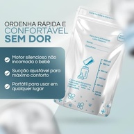 Bomba Tira-Leite Elétrica Portátil com Tela LED – 2 Modos, 9 Níveis de Sucção, Mãos Livres, Silicone Livre de BPA, Baixo Ruído, 180ml + 25 Sacos para Leite Materno - imagem 4
