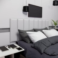 Cabeceira Cama Box Casal 7 Módulos Estofada Modular Branco 60x20 cm - Modernidade e Conforto para seu Quarto - imagem 3