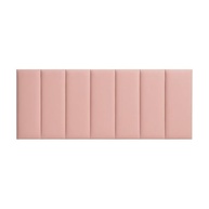 Cabeceiras Estofada Modular Rosa para Cama Casal King e Super King - Painel 2,00m x 60cm com Módulos Adesivos - imagem 4