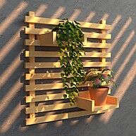 Jardim Vertical: Painel de Madeira Modular - imagem 1
