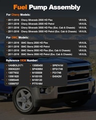 Módulo Bomba Combustível Elétrica para Chevy Silverado GMC Sierra 2500/3500 HD V8 6.0L (2011-2016) - E4042M VANBOL0171 - imagem 3