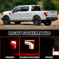 Lanterna Traseira LED Ford F-150 2021-2023 com Blind Spot (Módulo Opcional) - ML3Z13405C/ML3Z13404C - imagem 4