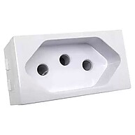 Módulo Tomada Blux Home 10A Branco: Design e Praticidade - imagem 1