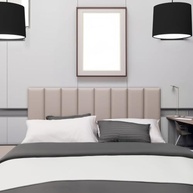Cabeceira Cama Box Queen 8 Módulos Estofada Modular Bege - Design Moderno e Conforto Total - imagem 2