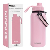 MODUS Garrafa Térmica Rosa 1000ML - Aço Inox 304 com Isolamento a Vácuo para Bebidas Quentes e Frias - imagem 2