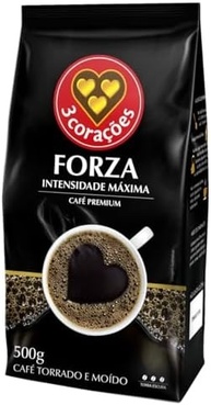 3 Corações Café Torrado e Moído Premium Forza Intensidade Máxima, 500g - imagem 2