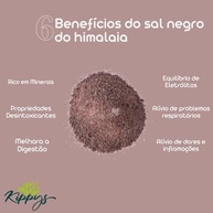 Sal Negro do Himalaia Moído - 500g - imagem 5