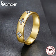 Anel Prata 925 com Trevo de Quatro Folhas e Moissanite - imagem 2