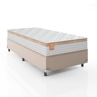 Cama Box Solteiro com Colchão de Molas Ensacadas Real 88x188cm - Conforto Premium e Estilo - imagem 2