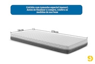 Colchão Solteiro de Molas Ensacadas 78x178x13cm com Espuma D33 - Conforto Sueco e Sustentabilidade - imagem 3