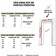 Porta de Correr Branca 210x80cm: Kit Completo Moldufama - imagem 2