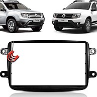 Moldura 2 Din Preta para Renault Duster 11/20 – Instalação Perfeita - imagem 1