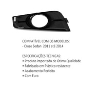 Moldura Milha Direita para Chevrolet Cruze Sedan (2011-2014) - Acabamento Perfeito - imagem 3