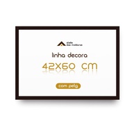 Moldura A2 42x60cm com Proteção PETG - Ideal para Quadros e Pôsters Artísticos (Preto) - imagem 1