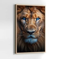 Quadro Decorativo Leão de Judá com Moldura - Impressão 4K para Sala e Quarto - imagem 4