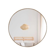 Espelho Redondo Grande Decorativo 80cm com Suporte | Moldura em Metal Preto - imagem 4
