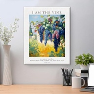 Arte de Parede Cristã I Am the Vine John 15:5 - Impressão em Tela Moderna com Moldura 20x25cm - imagem 5