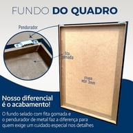 Quadro Árvore da Vida Branco Dourado 63x43cm - Moldura Dourada com Vidro - Decoração Elegante para Parede - imagem 4
