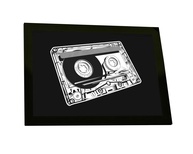 Quadro Decorativo A2 Fita Cassete Música Retro - Moldura Pronta para Pendurar - imagem 1