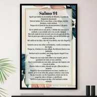 Quadro Salmo 91 em Moldura Premium - Decoração Religiosa com Fé e Estilo - imagem 2