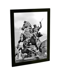 Quadro Decorativo São Jorge e o Dragão - Moldura com Arte em Alta Definição - imagem 2
