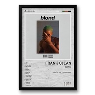 Quadro Álbum Spotify Blond - Frank Ocean - 40x60cm | Moldura Ecológica em Madeira de Reflorestamento - imagem 2