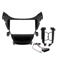 Moldura Painel Elantra 2 Din 9” + Chicote e Antena - imagem 1
