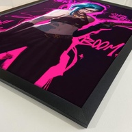 Quadro Jinx Arcane League of Legends 40x60cm - Moldura Preta com Impressão Premium - imagem 4