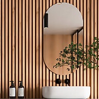 Espelho Oval Decorativo 48x78cm – Elegância Sem Moldura - imagem 2
