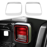 Proteja e Estilize seu Jeep Wrangler JL/JLU: Molduras Premium para Luzes Traseiras em Prata - imagem 2