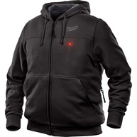 Moletom com capuz Milwaukee M12 preto aquecido somente (sem bateria) - imagem 1