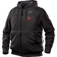 Moletom com capuz Milwaukee M12 preto aquecido somente (sem bateria) - imagem 2