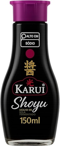 Molho Shoyu Premium Molheira de Vidro Karui 150ml - imagem 1