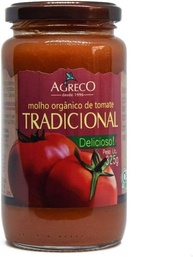 MOLHO DE TOMATE TRADICIONAL ORG 325G AGRECO - imagem 1