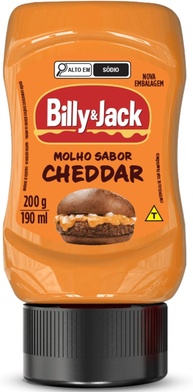 BILLY & JACK Molho Cheddar Billy & Jack 200 Gramas - imagem 1