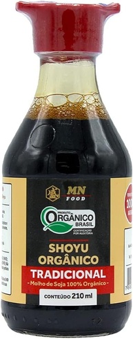 Molho de Soja Shoyu Orgânico Tradicional 210ml MN Food - imagem 1