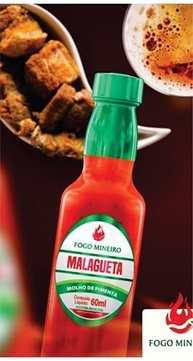 3 Molhos de Pimenta Malagueta 60ml - Fogo Mineiro - imagem 3
