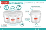 Kit 3 Frascos 150ml para Armazenar Leite Materno - Mom's Essentials Frisher Price - imagem 4